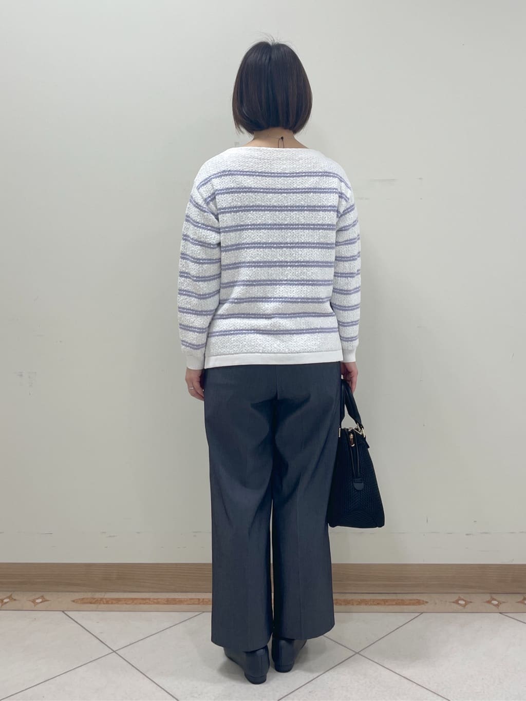 hanaさんの「Reflect｜◆ボートネックボーダーニット」を使ったコーディネート