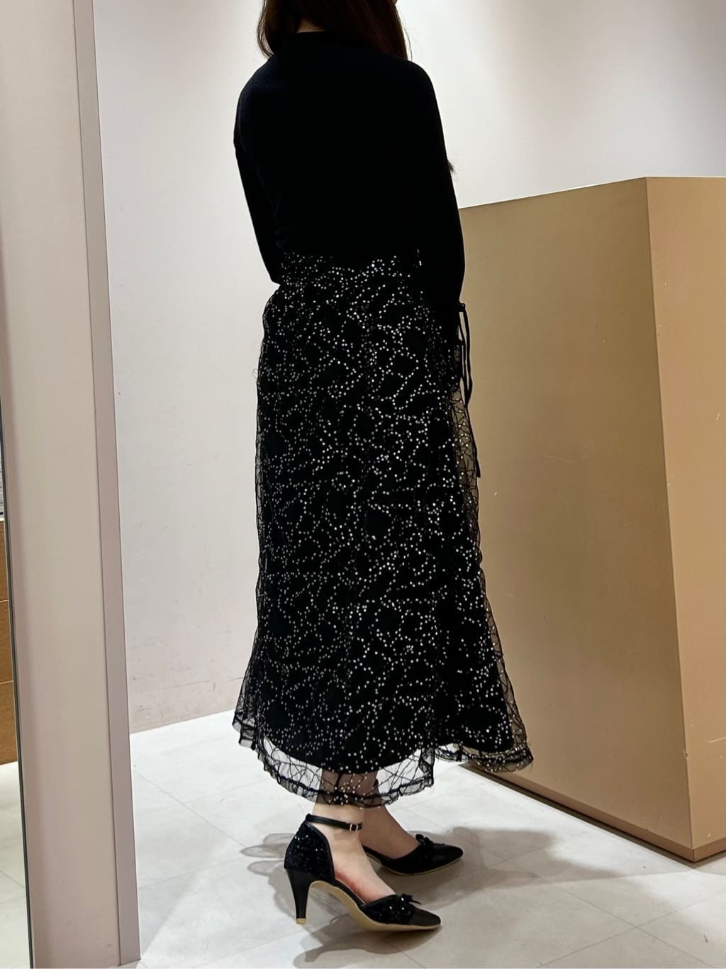 takeさんの「ESPERANZA｜スパンコールセパレートパンプス」を使ったコーディネート