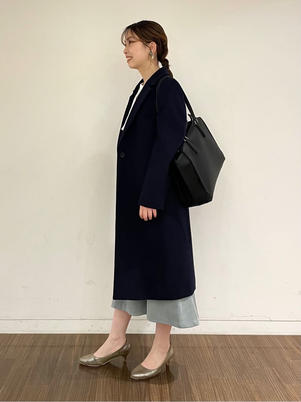 ねねさんの「INDIVI｜◆【洗える／UVケア】ヨークフリルブラウス」を使ったコーディネート