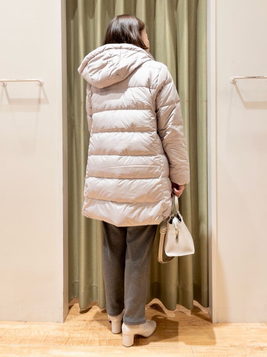fukuiさんの「SHOO･LA･RUE｜◆【洗える/ちくちくしにくい/静電気軽減】スウェットライク ハイネックニット」を使ったコーディネート