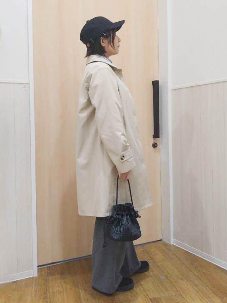 たぐちゃんさんの「SHOO･LA･RUE｜◆【S-LL/撥水/防花粉】オンにもオフにも ステンカラーコート」を使ったコーディネート
