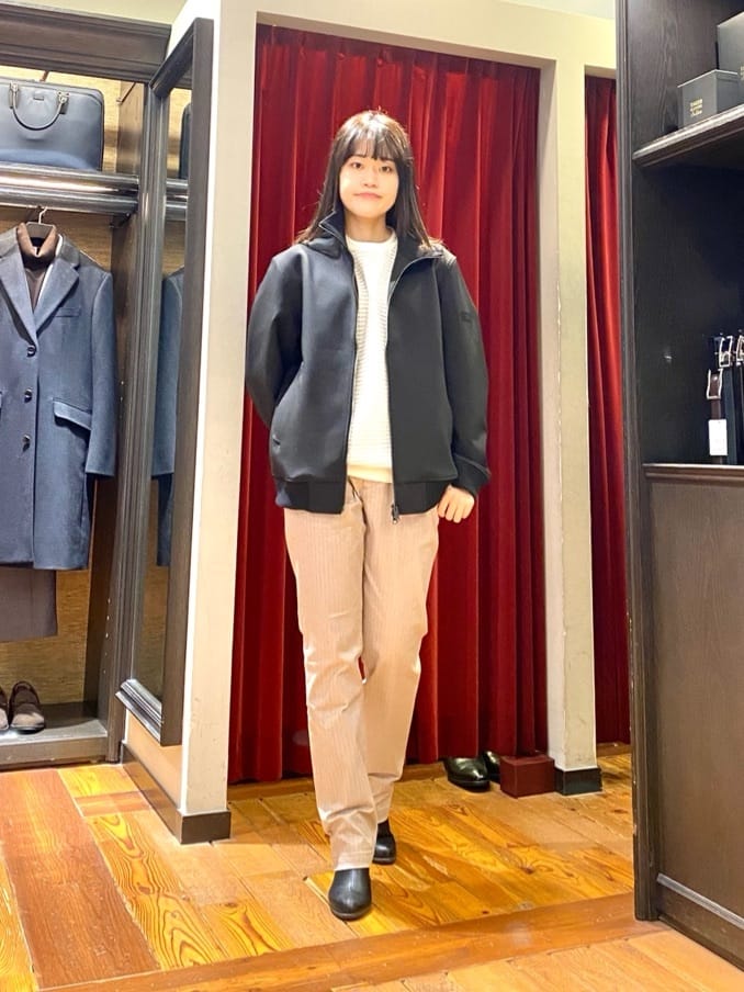 かわぴーさんの「TAKEO KIKUCHI｜【Made in JAPAN】播州織 ヘリンボン ストレート パンツ」を使ったコーディネート
