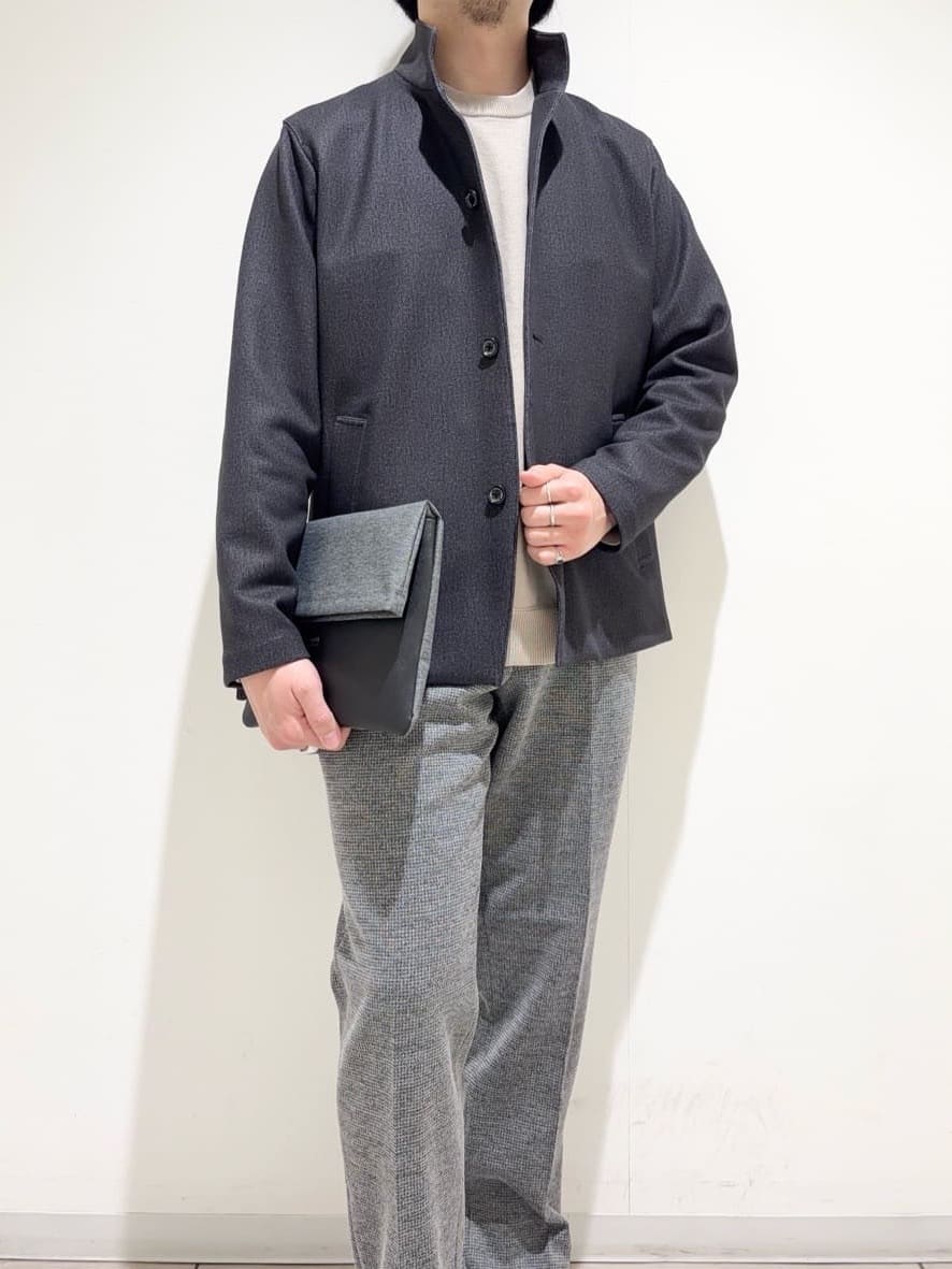 及川さんの「TAKEO KIKUCHI｜【DOWN FABRIC】ダウンファブリック スタンドカラーブルゾン」を使ったコーディネート