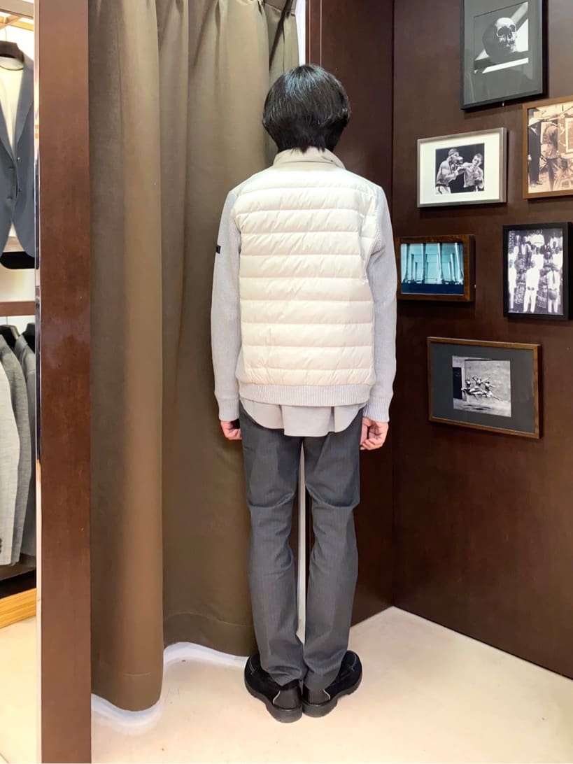 コバヤシさんの「TAKEO KIKUCHI｜【Made in JAPAN】播州織 ヘリンボン ストレート パンツ」を使ったコーディネート