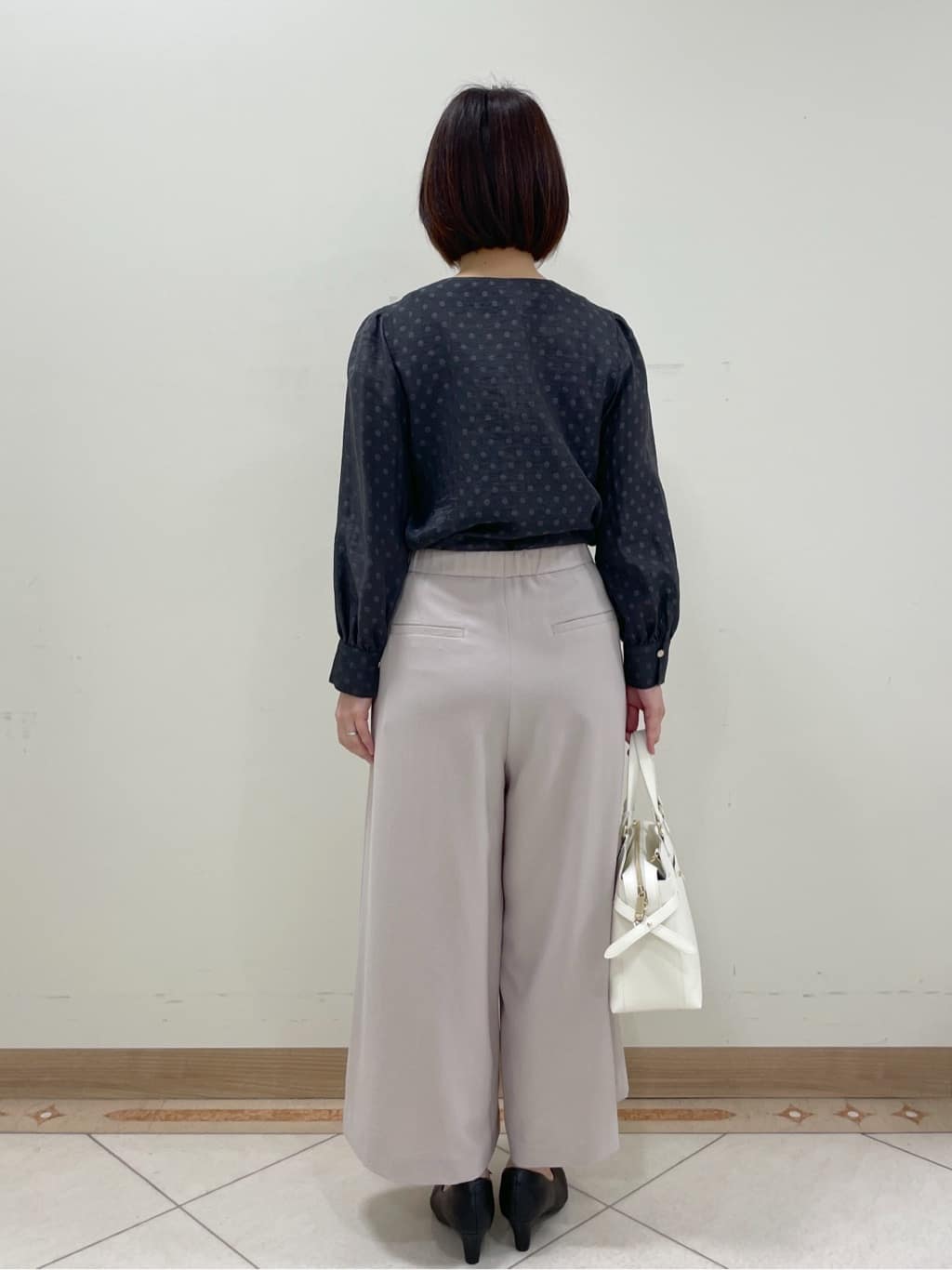 hanaさんの「Reflect｜◆【手洗い可】ドットジャカードブラウス」を使ったコーディネート