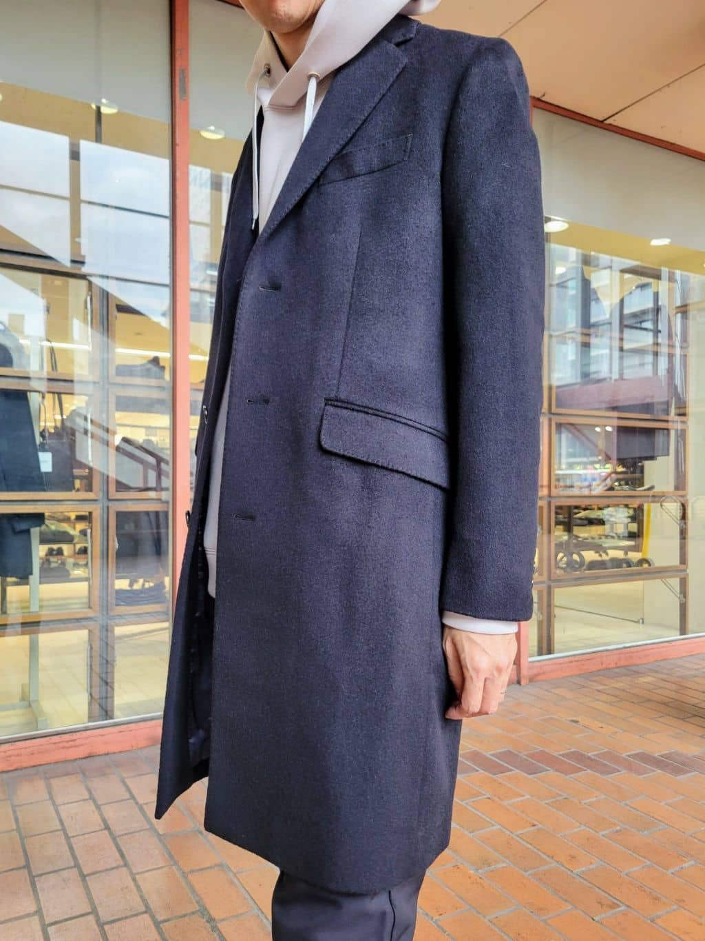 piroyaさんの「TAKEO KIKUCHI｜ウールカシミヤブレンド チェスターコート」を使ったコーディネート