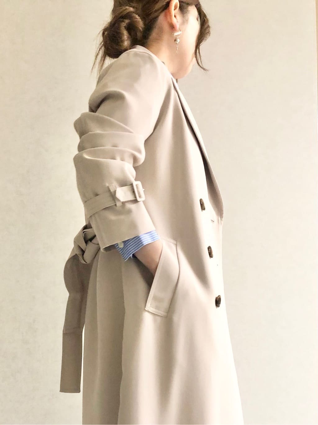 sayuさんの「UNTITLED｜◆ベルト付き2タックパンツ」を使ったコーディネート