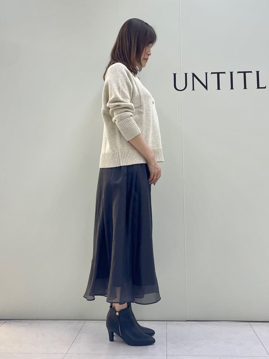 Sakaiさんの「UNTITLED｜◆【後ろウエストゴム/洗える】シアーローンロングスカート」を使ったコーディネート