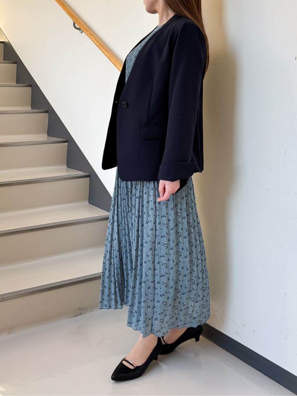 momoさんの「grove｜◆しなやかストレッチ イージーケアジャケット」を使ったコーディネート