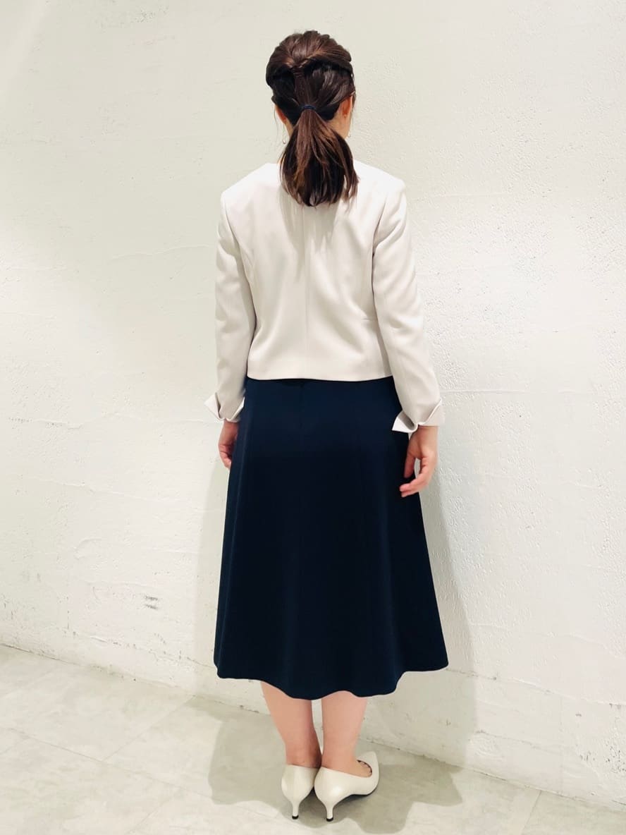 CHISATOさんの「UNTITLED｜◆【通勤スーツ】ノーカラージャケット」を使ったコーディネート