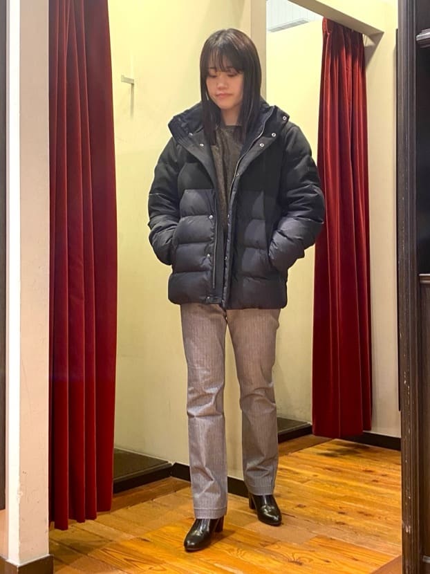 かわぴーさんの「TAKEO KIKUCHI｜【Made in JAPAN】播州織 ヘリンボン ストレート パンツ」を使ったコーディネート