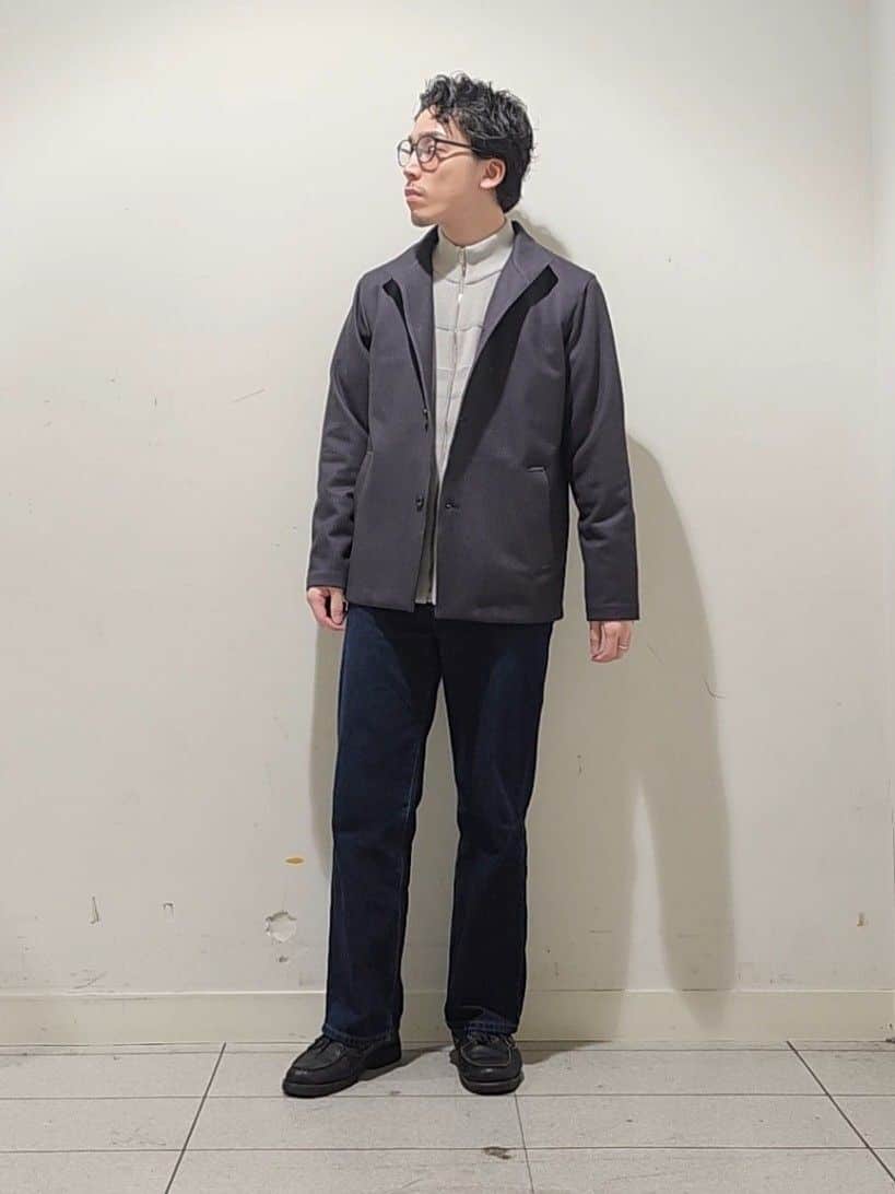 Maedaさんの「TAKEO KIKUCHI｜【DOWN FABRIC】ダウンファブリック スタンドカラーブルゾン」を使ったコーディネート