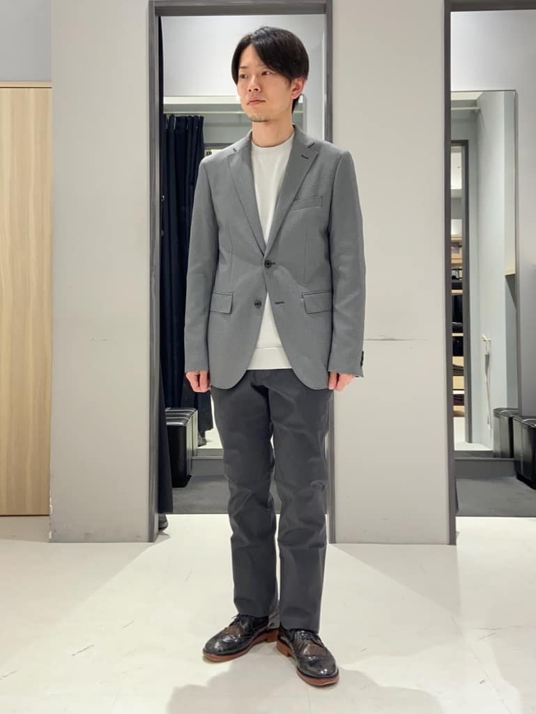 わいずみさんの「TAKEO KIKUCHI｜【全7サイズ&times;8色展開！】トップマルチヘリンボン パンツ」を使ったコーディネート