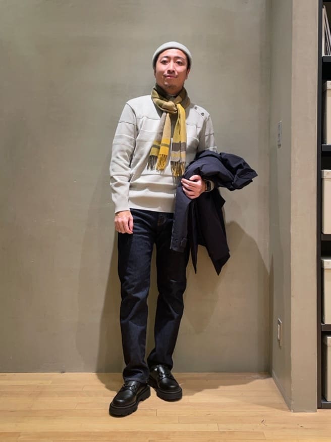 IMAIさんの「TAKEO KIKUCHI｜【モンスターストレッチ】日本製 ワンウォッシュ デニムパンツ」を使ったコーディネート