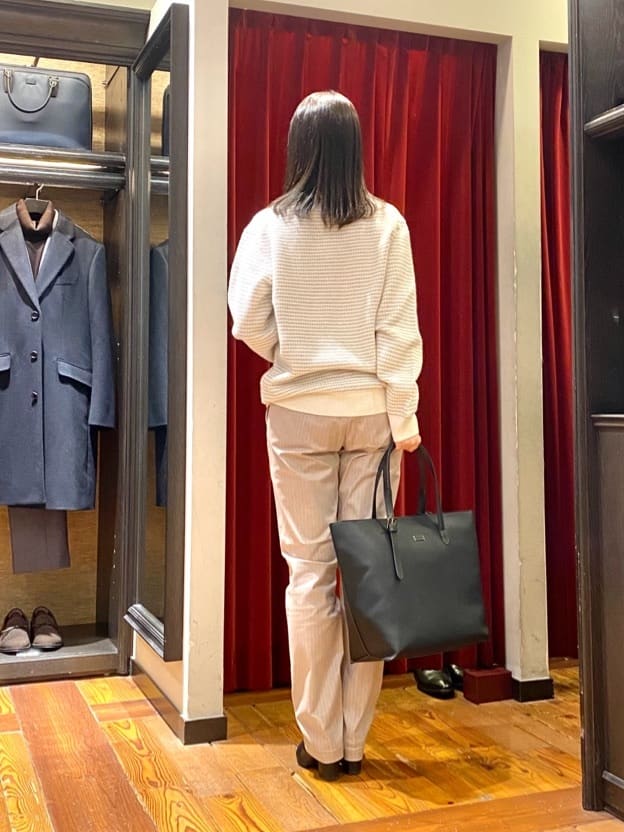 かわぴーさんの「TAKEO KIKUCHI｜【Made in JAPAN】播州織 ヘリンボン ストレート パンツ」を使ったコーディネート