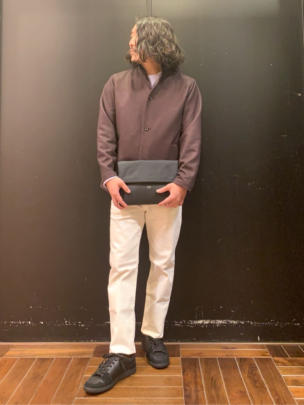 木村剛さんの「TAKEO KIKUCHI｜【DOWN FABRIC】ダウンファブリック スタンドカラーブルゾン」を使ったコーディネート