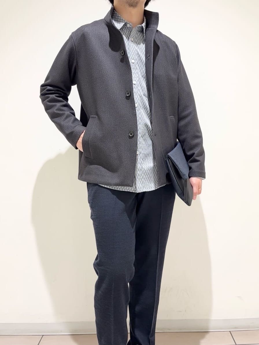 及川さんの「TAKEO KIKUCHI｜【DOWN FABRIC】ダウンファブリック スタンドカラーブルゾン」を使ったコーディネート