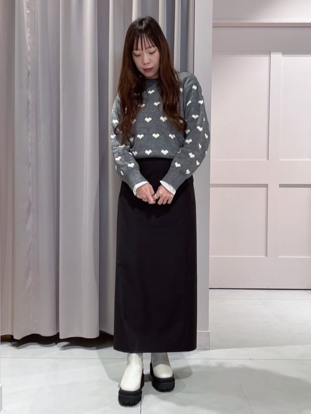 maiさんの「ESPERANZA｜ニットロングブーツ」を使ったコーディネート