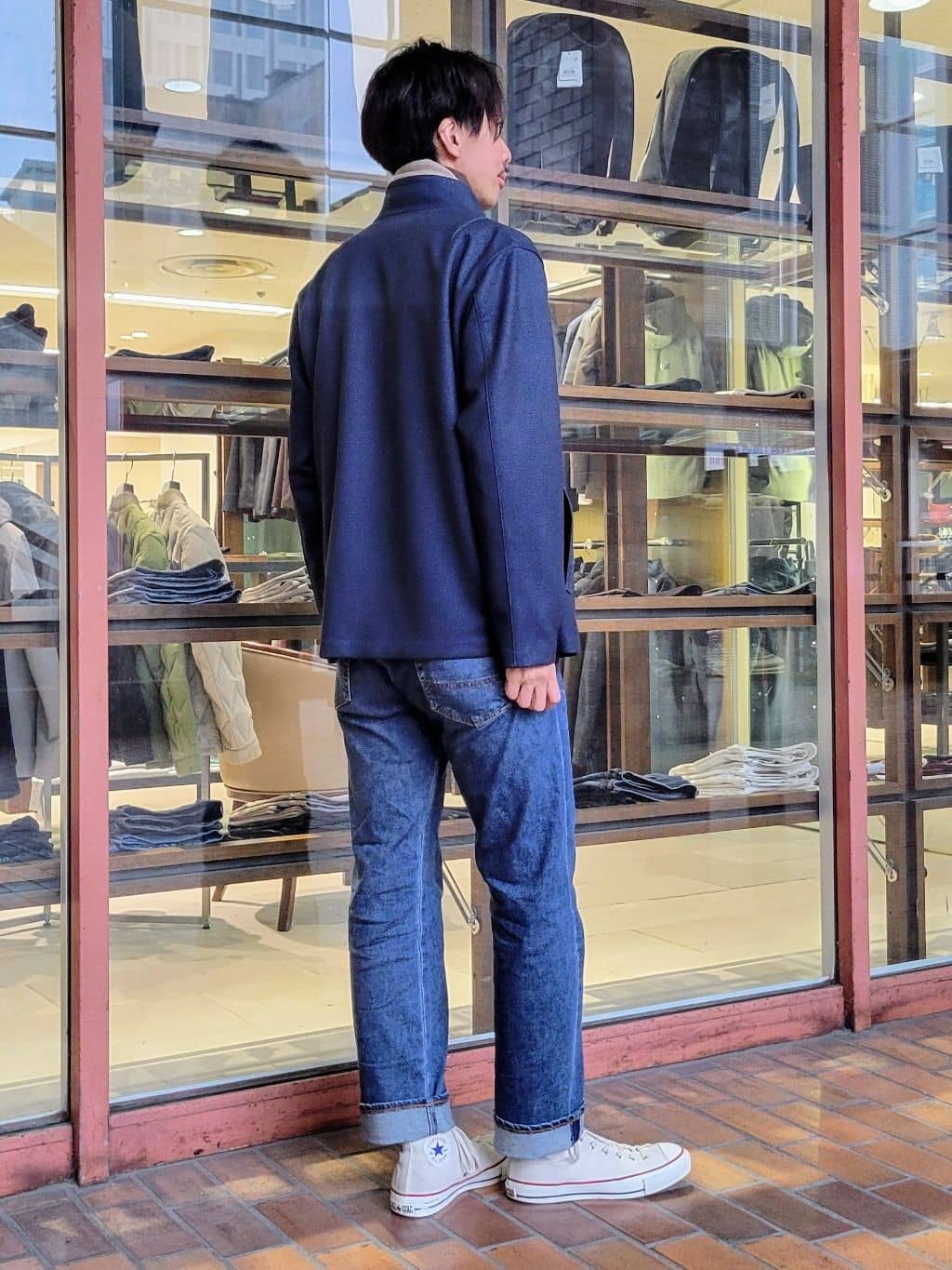 piroyaさんの「TAKEO KIKUCHI｜【DOWN FABRIC】ダウンファブリック スタンドカラーブルゾン」を使ったコーディネート