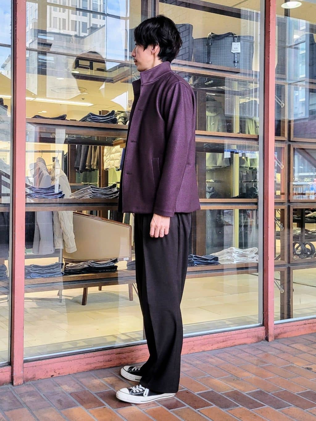 piroyaさんの「TAKEO KIKUCHI｜【DOWN FABRIC】ダウンファブリック スタンドカラーブルゾン」を使ったコーディネート