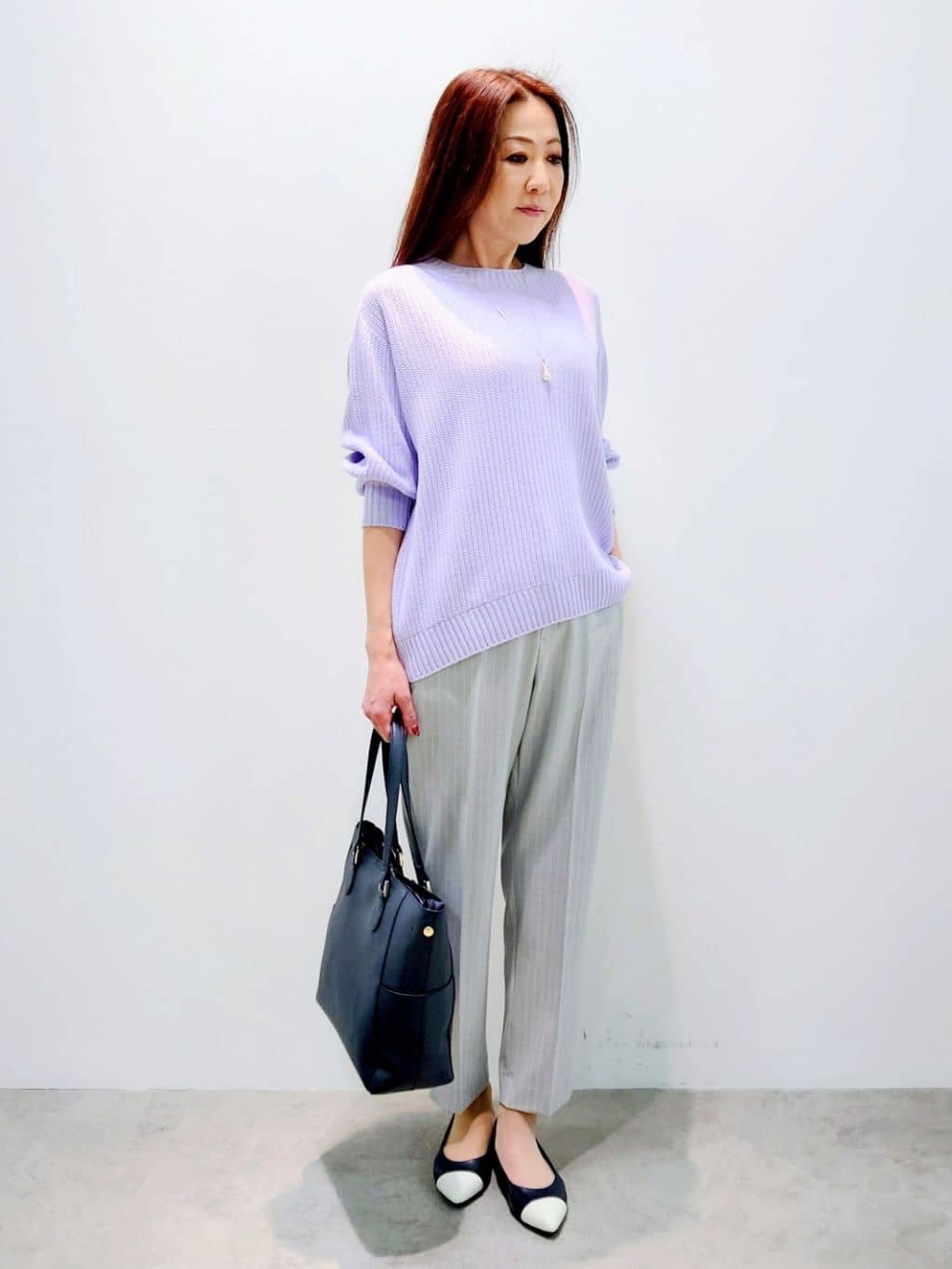 yoshiさんの「Reflect｜◆【夏SALE】リラクシーホールガーメント（R）ニット」を使ったコーディネート