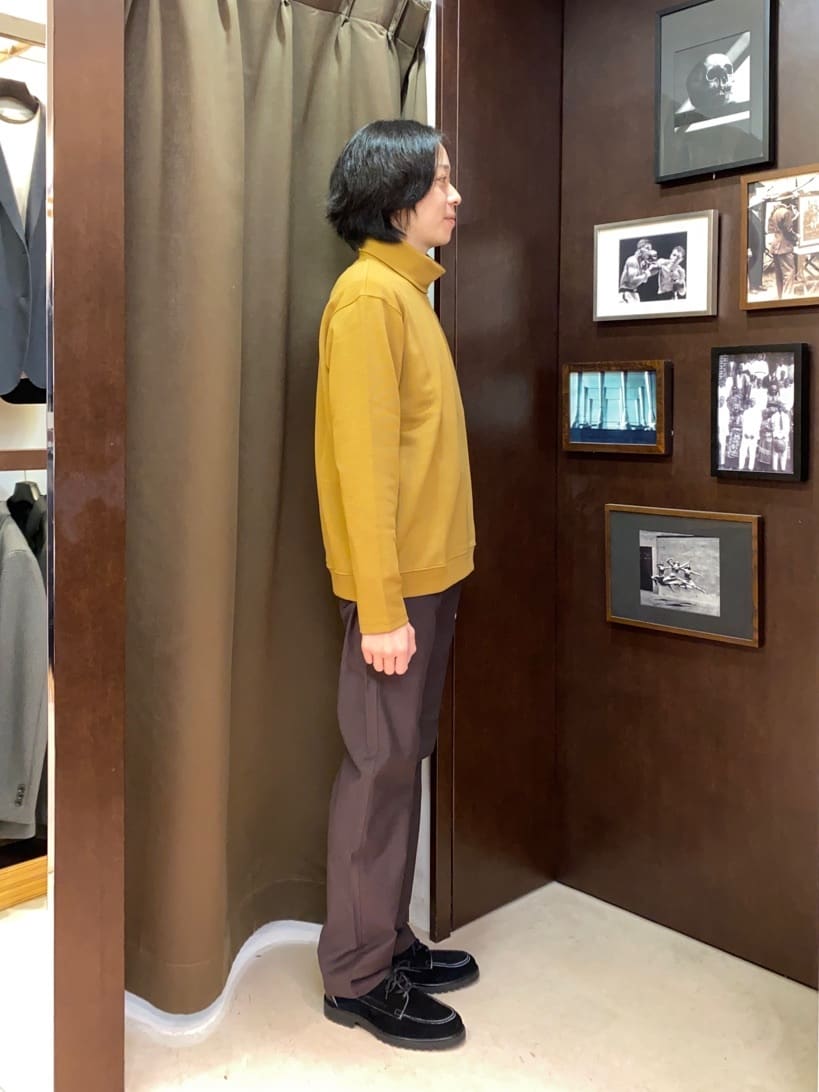 コバヤシさんの「TAKEO KIKUCHI｜【Made in JAPAN】播州織 ストレッチ パンツ」を使ったコーディネート