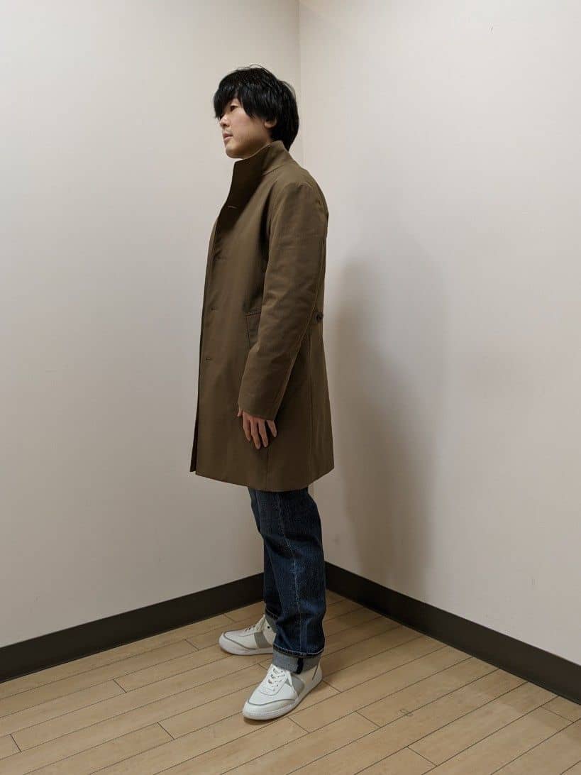 あきやまさんの「TAKEO KIKUCHI｜【モンスターストレッチ】日本製 ウォッシュド デニムパンツ」を使ったコーディネート