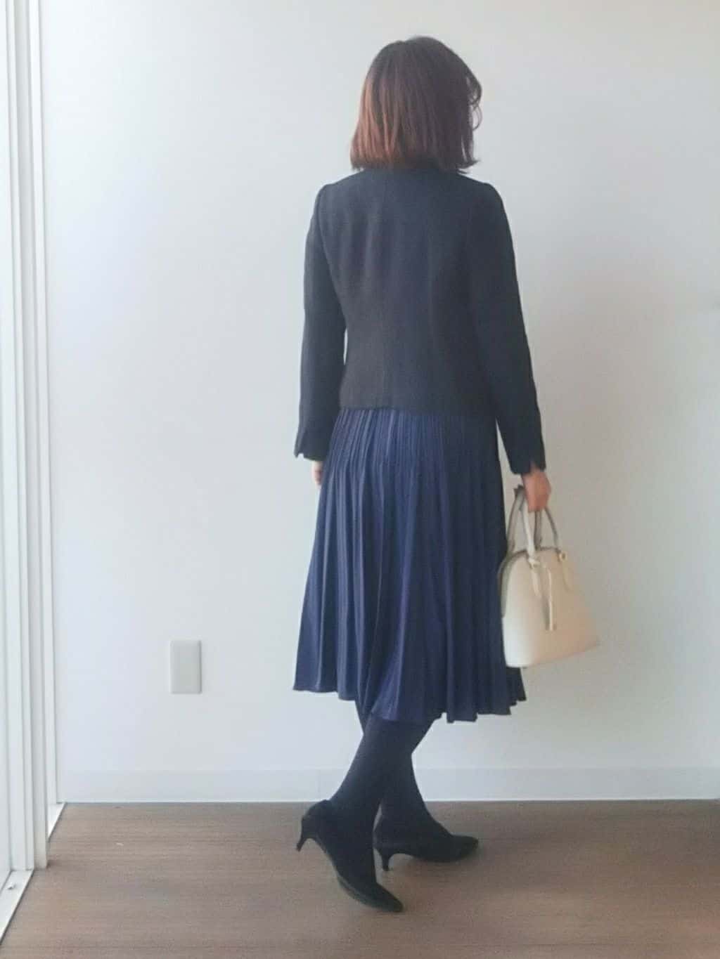 なみきさんの「UNTITLED｜◆【入卒/セレモニー/通勤】ラメツイード ノーカラージャケット」を使ったコーディネート