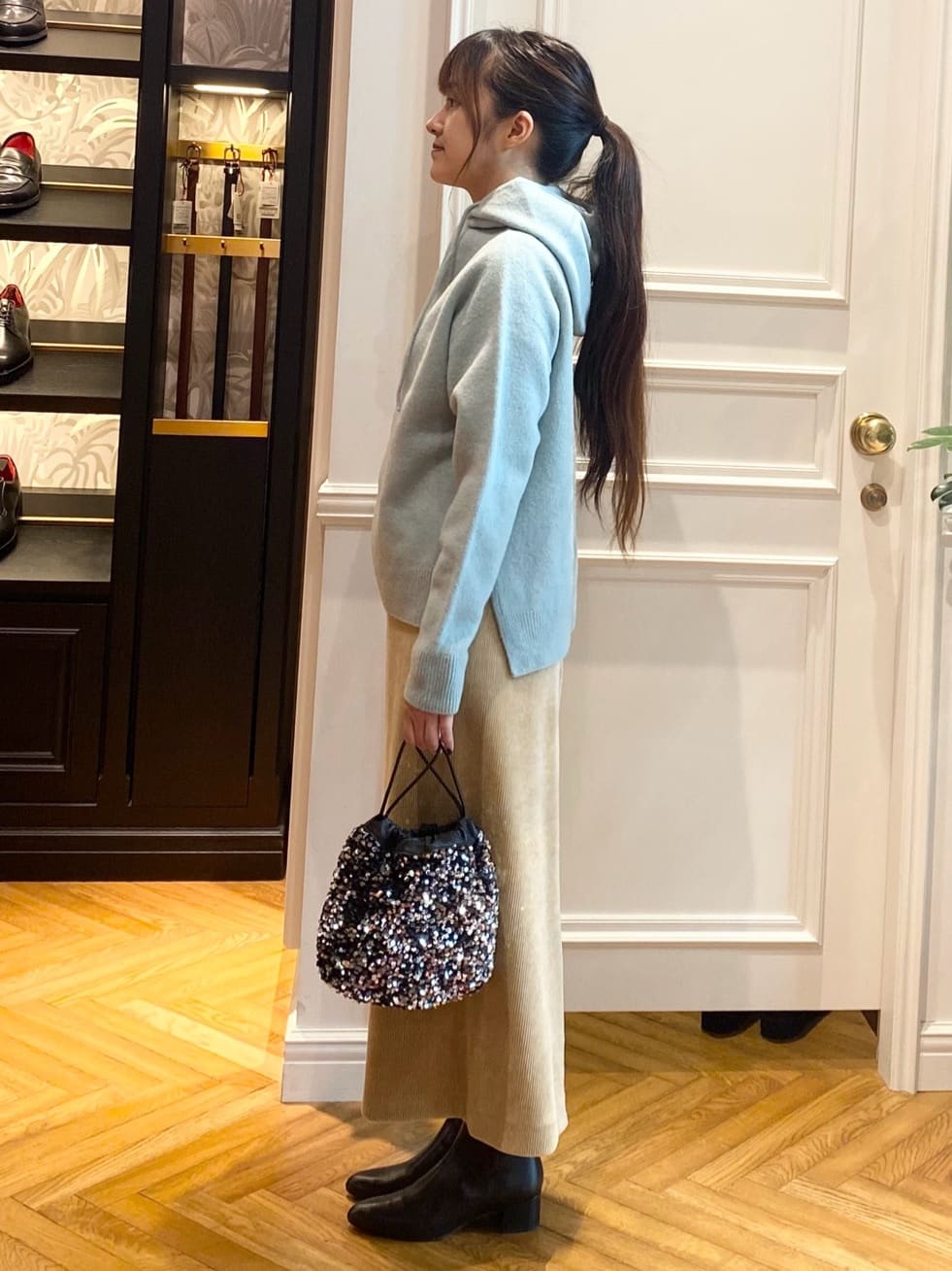 c.wさんの「DRESSTERIOR｜◆コーデュロイイージースカート」を使ったコーディネート