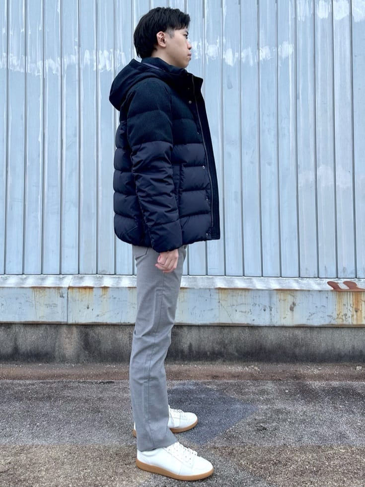 イッシーさんの「TAKEO KIKUCHI｜【Made in JAPAN】播州織 ストレッチ パンツ」を使ったコーディネート