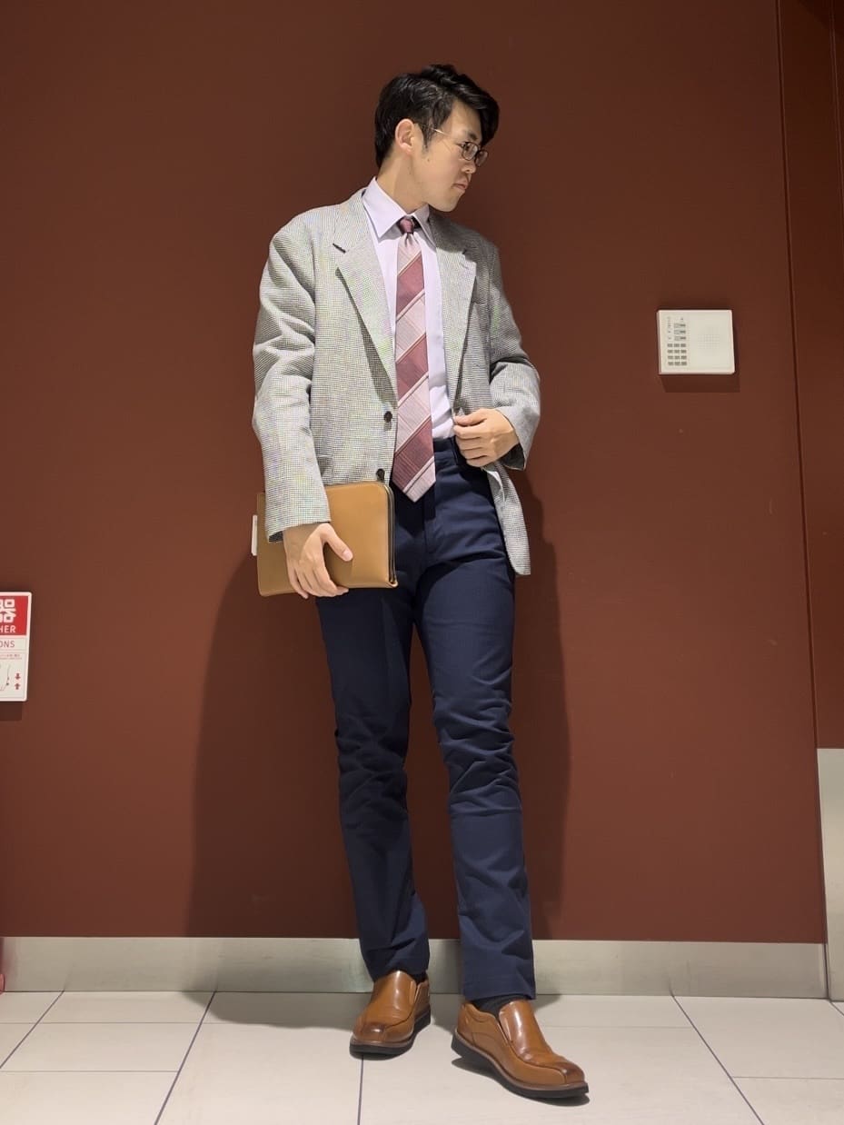 ジュンさんの「TAKEO KIKUCHI｜【Made in JAPAN】市松紋 ドレスシャツ」を使ったコーディネート