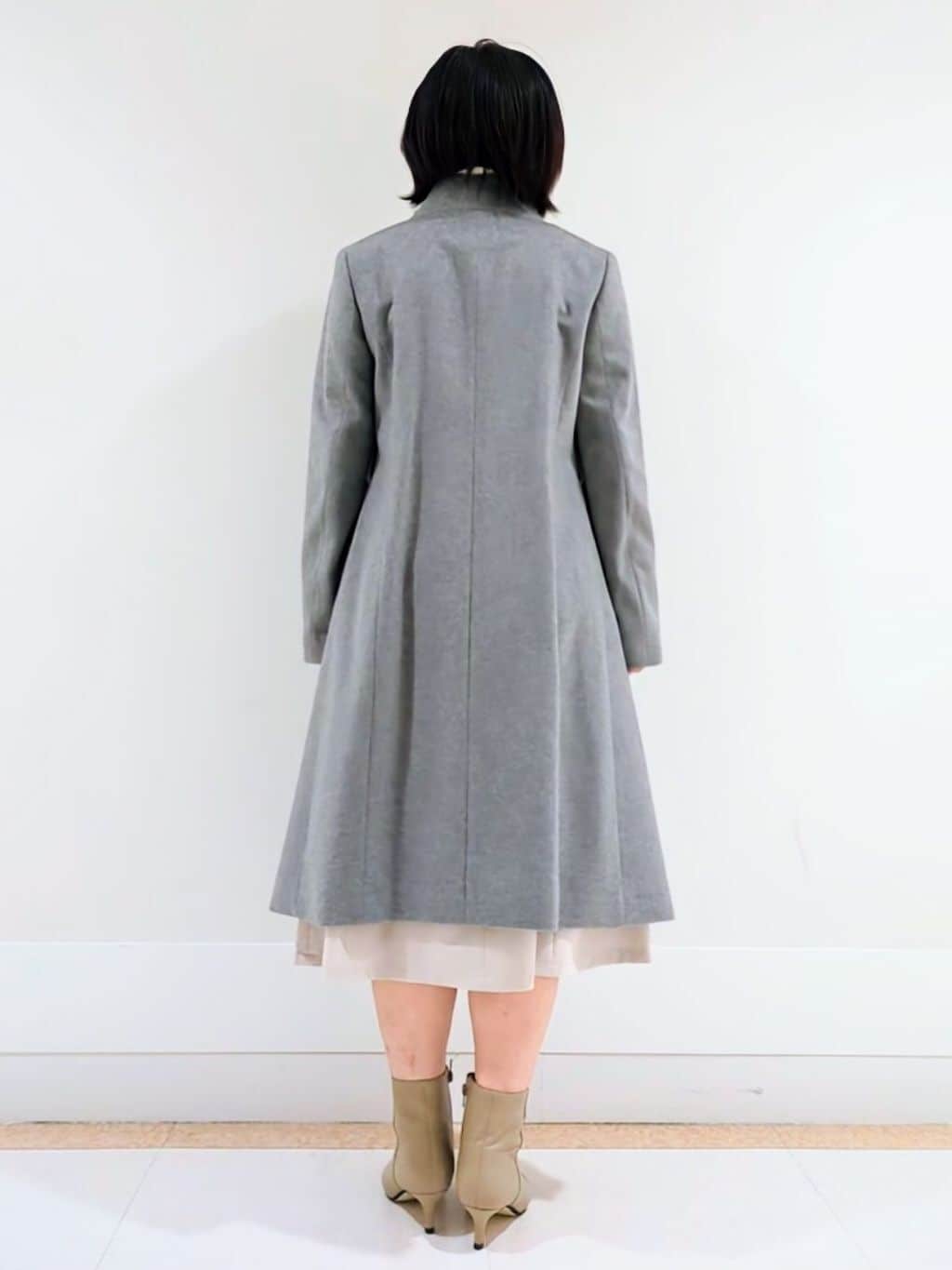 ミズタさんの「UNTITLED｜【日本製／2WAY衿】スタンドカラー ロングコート」を使ったコーディネート