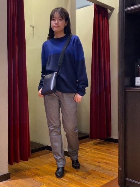 かわぴーさんの「TAKEO KIKUCHI｜【Made in JAPAN】播州織 ヘリンボン ストレート パンツ」を使ったコーディネート