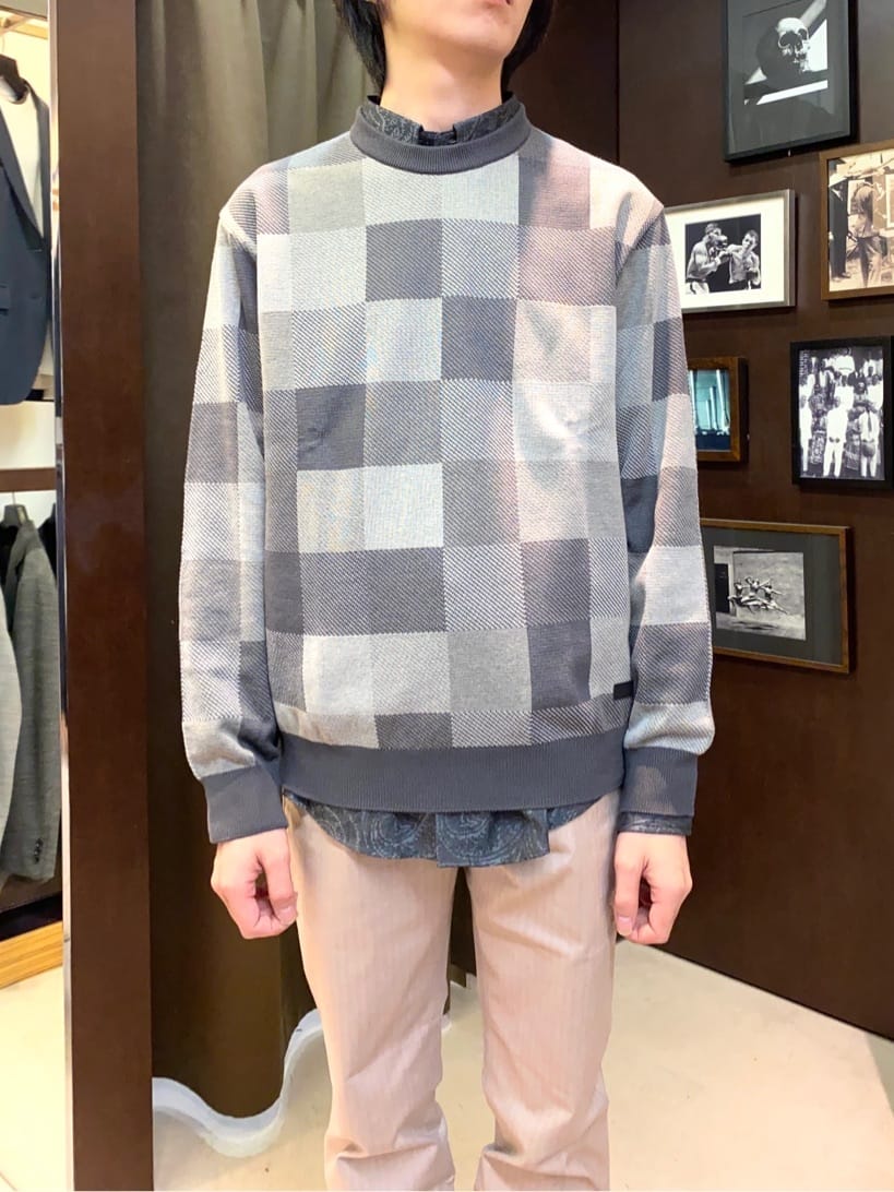 コバヤシさんの「TAKEO KIKUCHI｜【Made in JAPAN】播州織 ヘリンボン ストレート パンツ」を使ったコーディネート