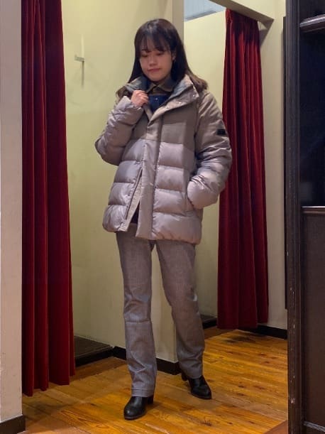 かわぴーさんの「TAKEO KIKUCHI｜【Made in JAPAN】播州織 ヘリンボン ストレート パンツ」を使ったコーディネート