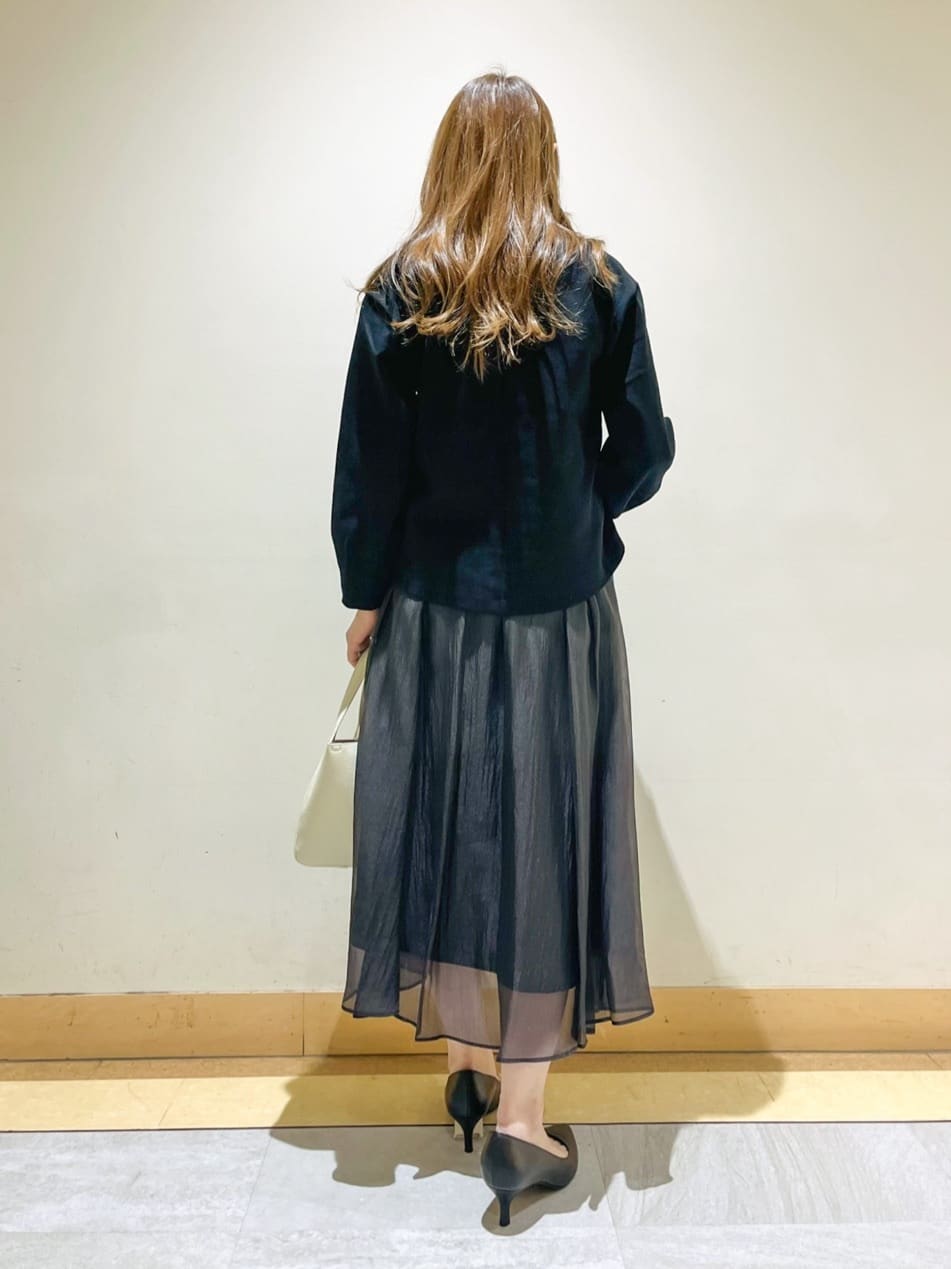 sattoさんの「UNTITLED｜◆【後ろウエストゴム/洗える】シアーローンロングスカート」を使ったコーディネート