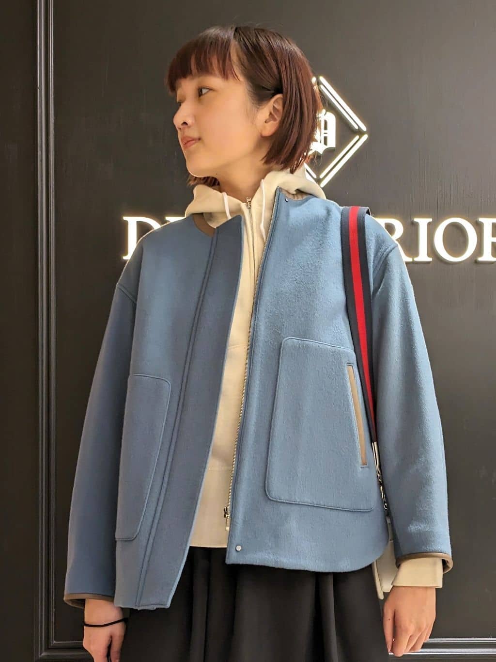 saoriさんの「DRESSTERIOR｜デキシー吊裏毛ジップアップパーカ」を使ったコーディネート