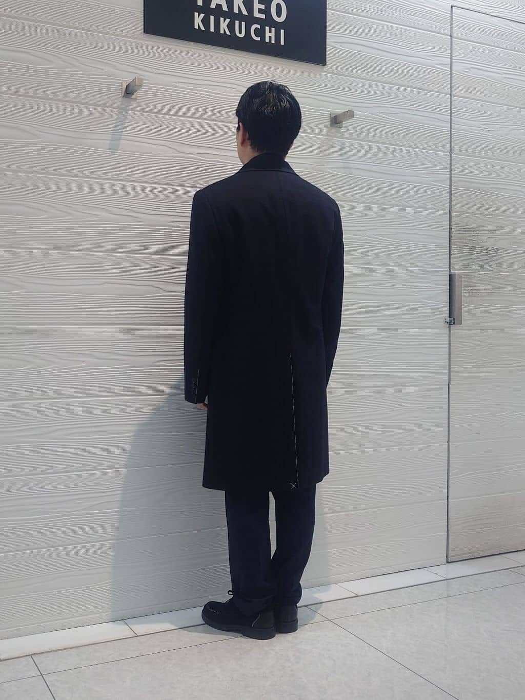 かずさんの「TAKEO KIKUCHI｜ウールカシミヤブレンド チェスターコート」を使ったコーディネート