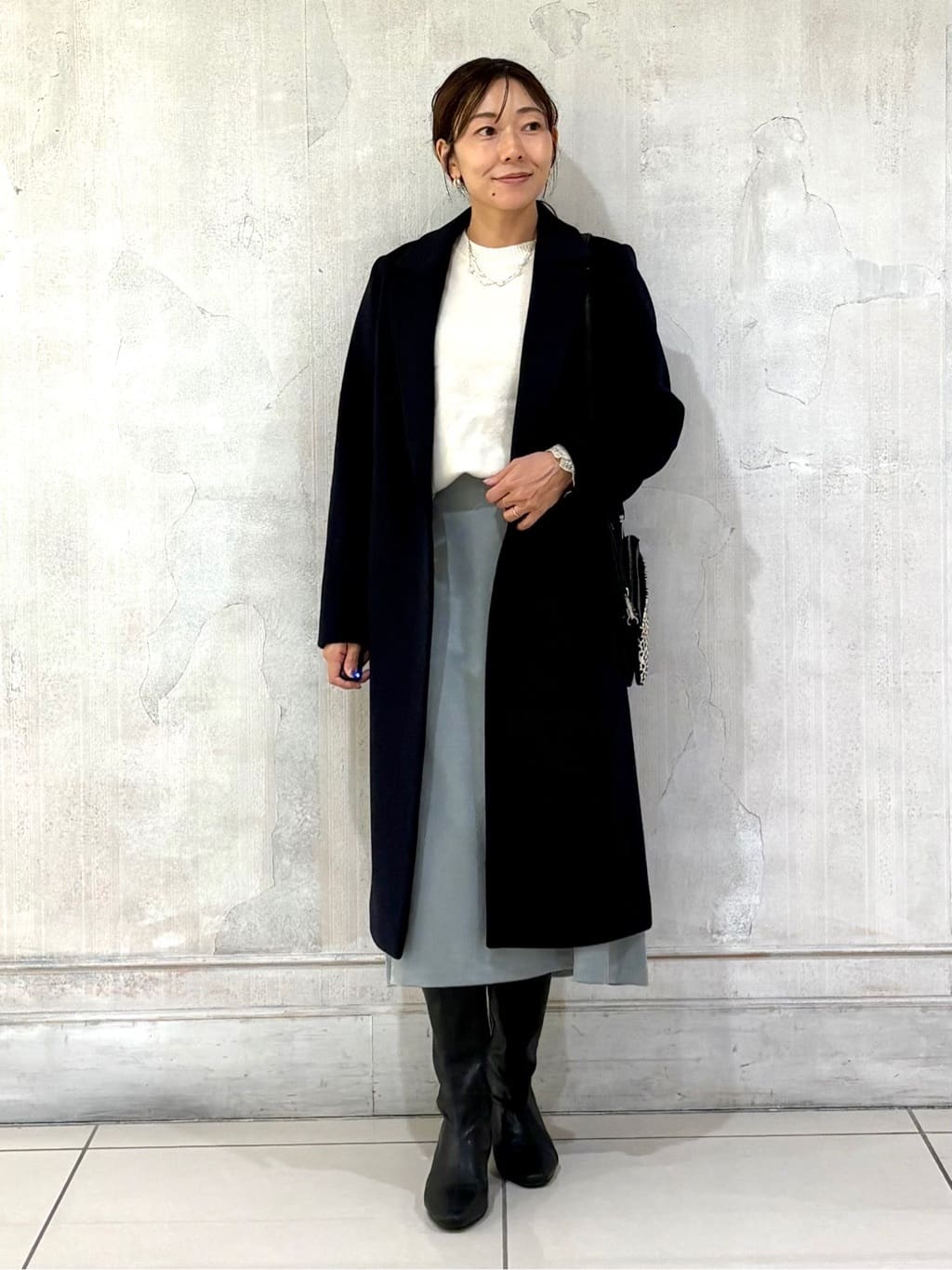 YUさんの「INDIVI｜◆ランダム淡水パール2連ネックレス」を使ったコーディネート