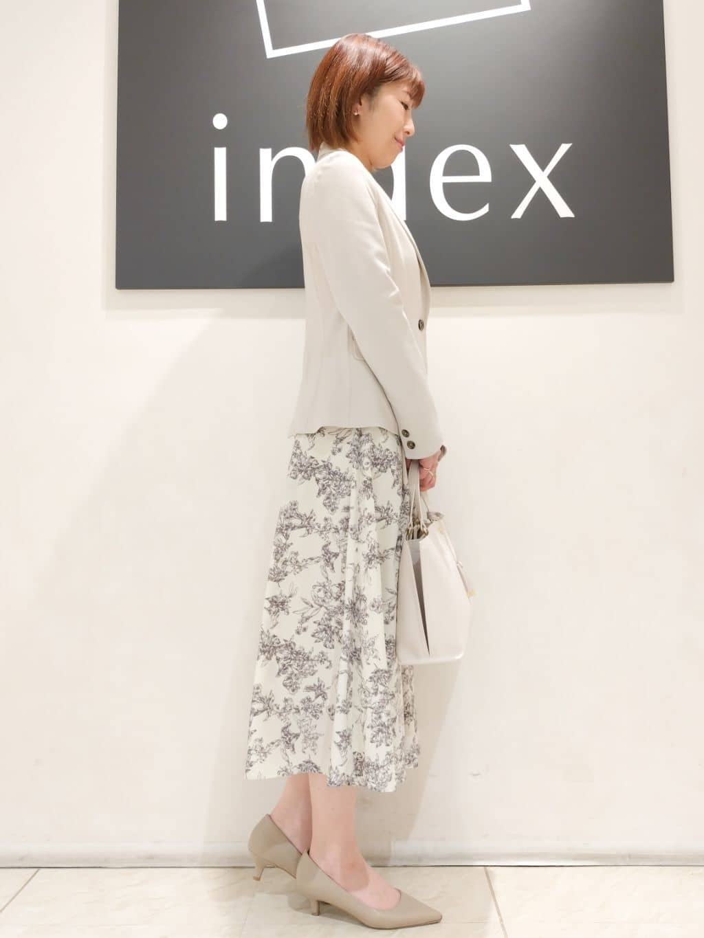 n.さんの「index｜《5色展開／XS-LLサイズ》ストレッチテーラードジャケット／セットアップ対応【イージーアイロン】」を使ったコーディネート