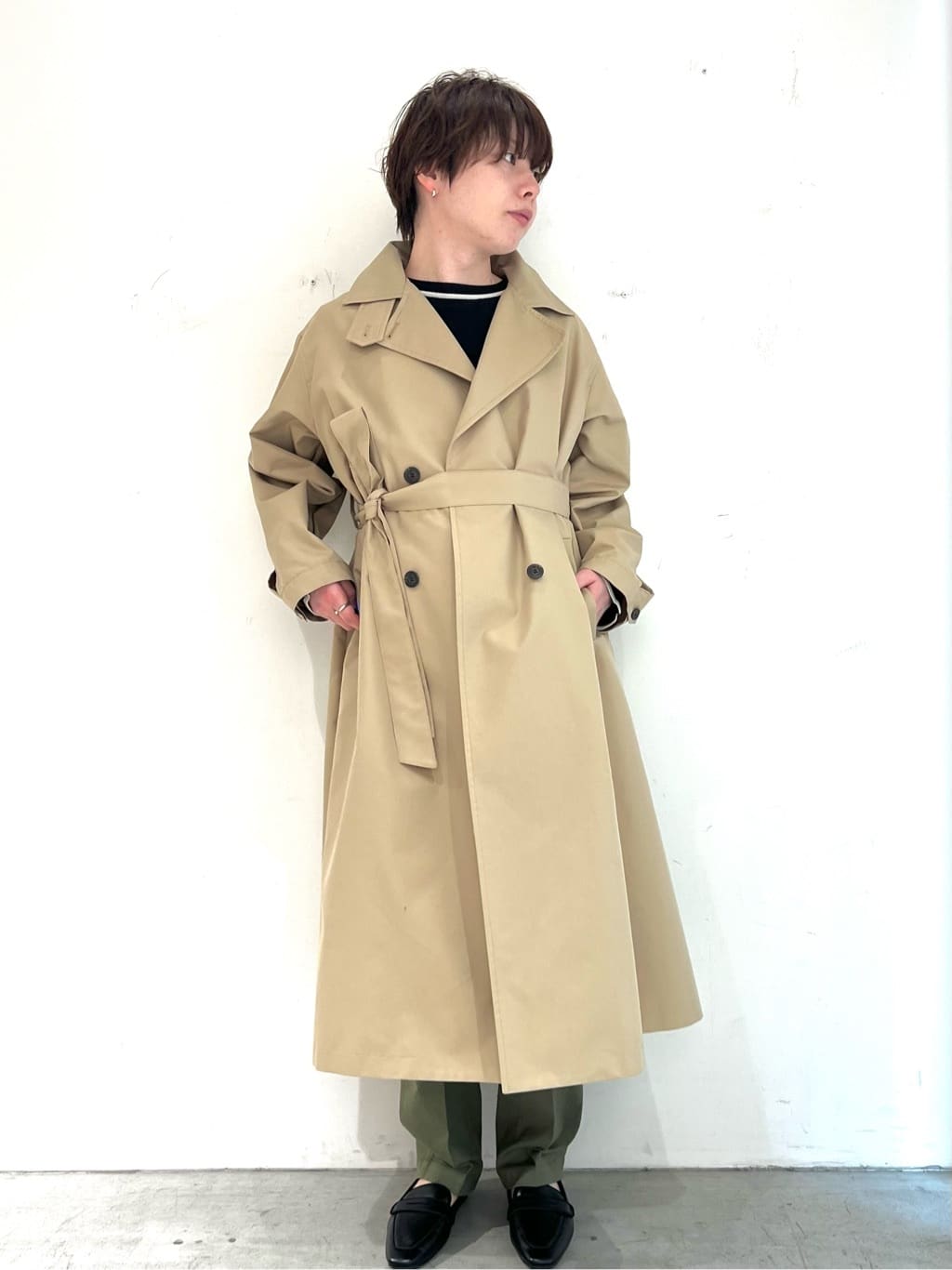 JINさんの「OPAQUE.CLIP｜ストレッチベイカーパンツ／オーガニックコットン混【洗濯機洗い可／ストレッチ】」を使ったコーディネート