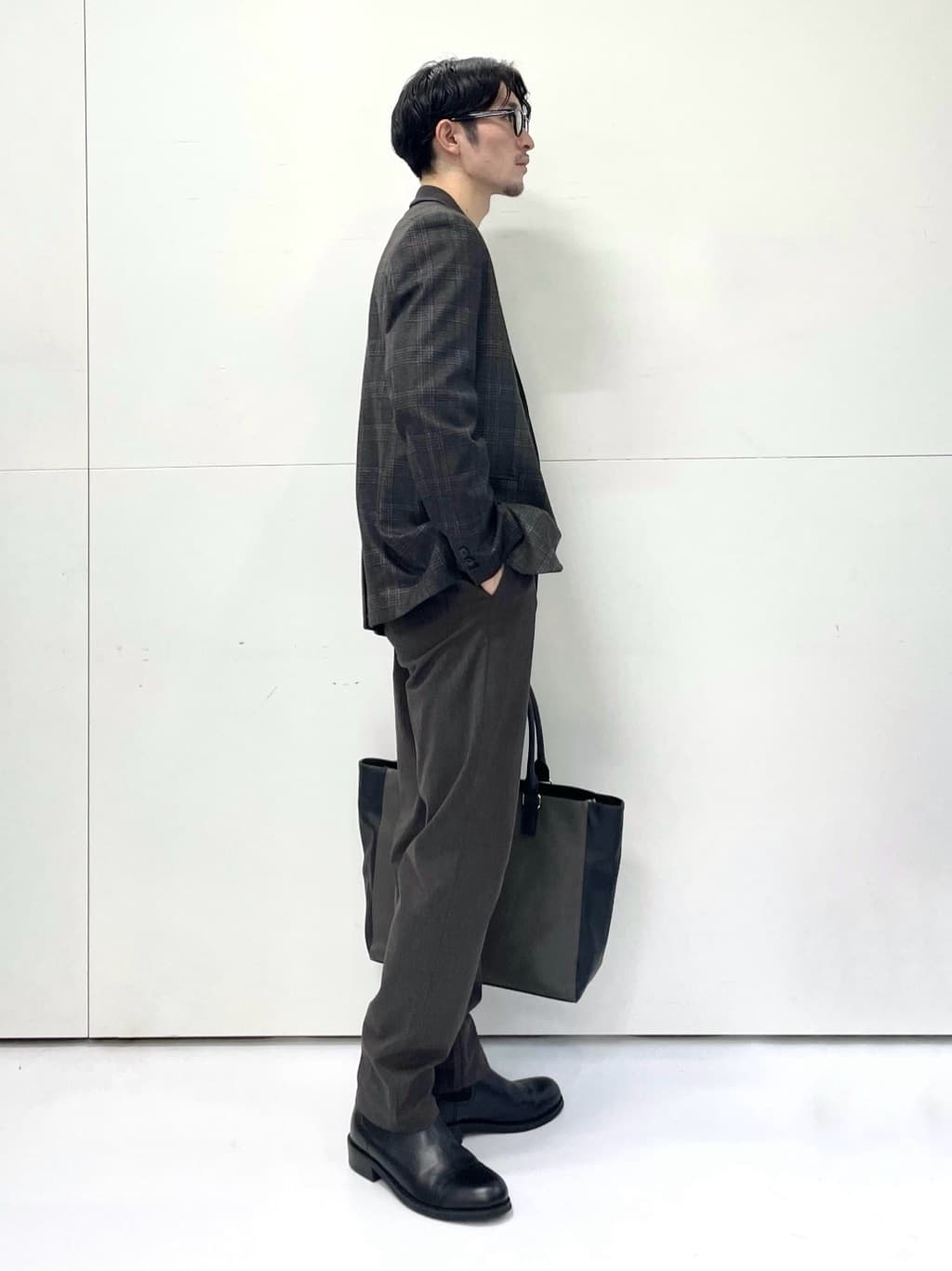 gattaさんの「THE SHOP TK｜【ご好評につき再入荷！！】合皮トートバッグ イヤホンケース付き/A4収納可/PCスリーブ付き/ビジネ」を使ったコーディネート