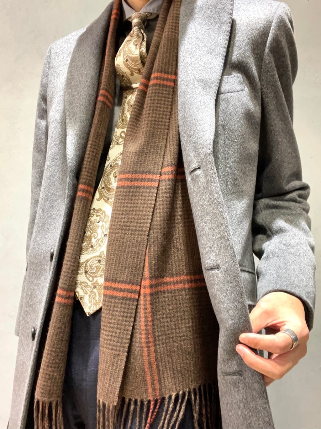 Seiyaさんの「TAKEO KIKUCHI｜ウールカシミヤブレンド チェスターコート」を使ったコーディネート