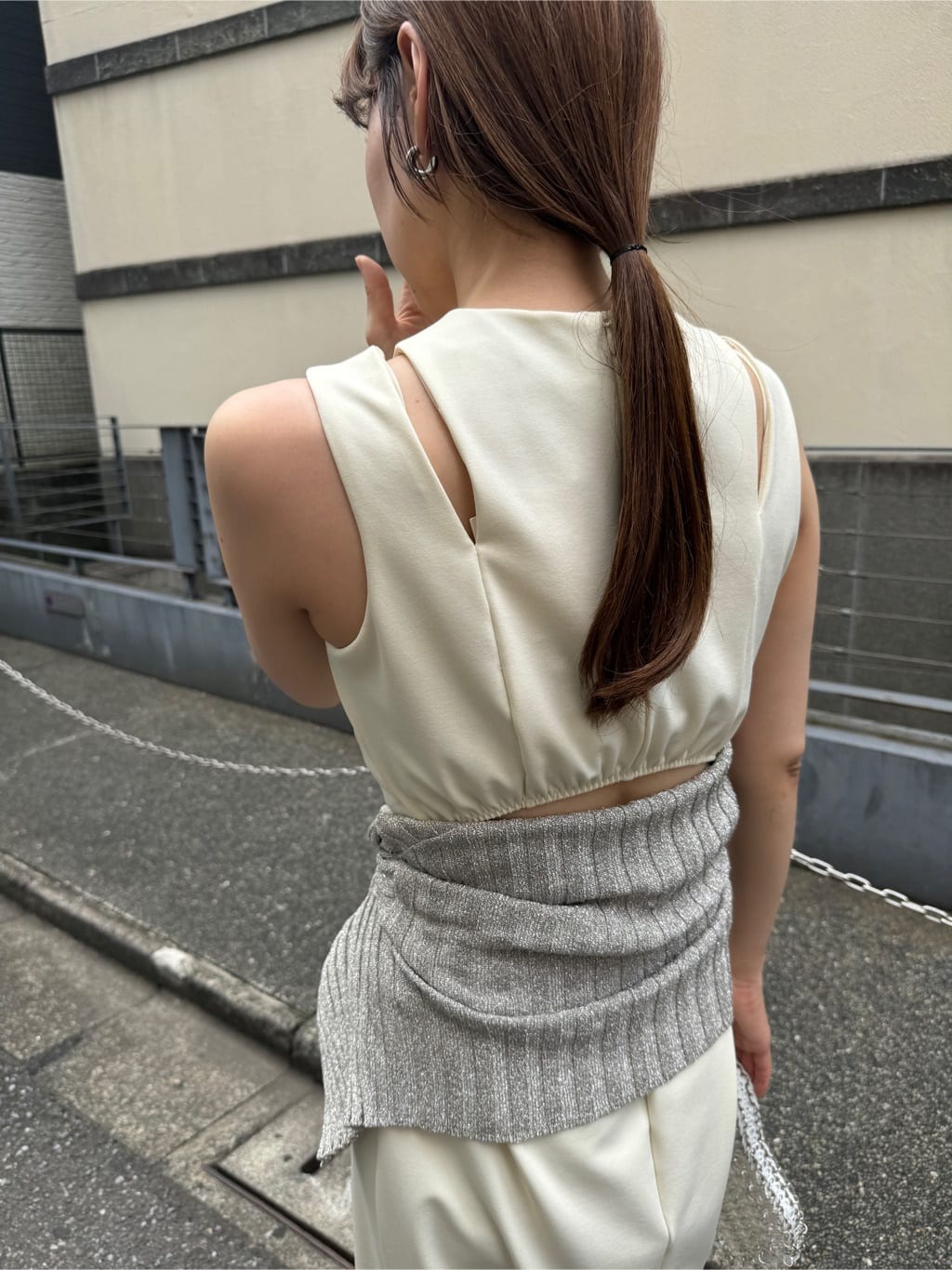 designer yukaさんの「CODE A｜slit jersey dress」を使ったコーディネート