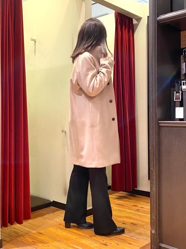 かわぴーさんの「TAKEO KIKUCHI｜【ウールカシミヤブレンド】ビーバー調 スタンドカラー コート」を使ったコーディネート