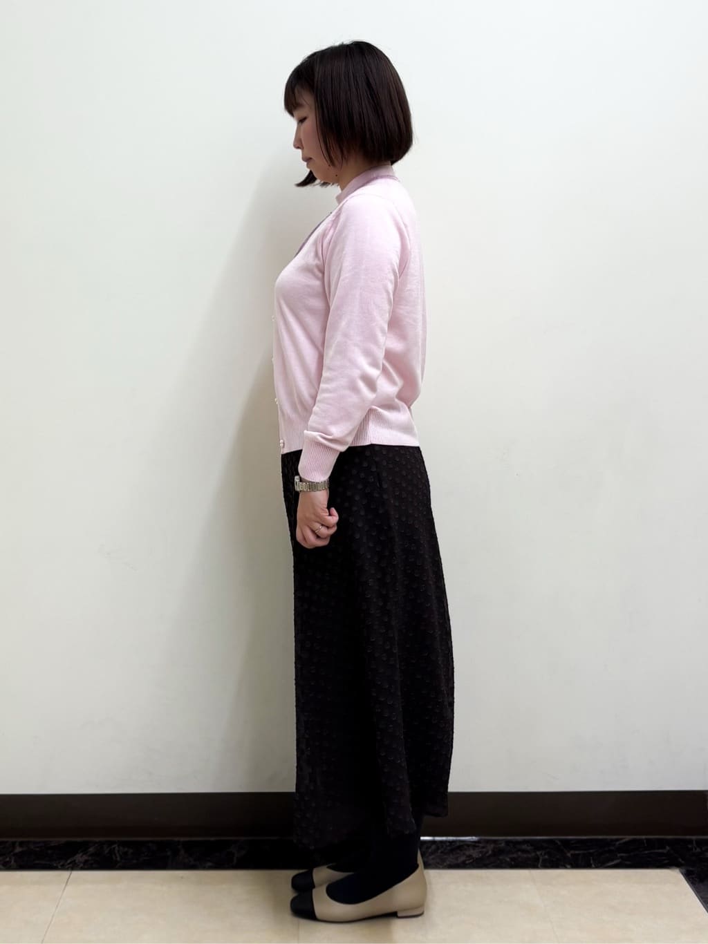 ミヨさんの「Reflect｜◆【夏SALE／手洗い可】カーディガン＋ニットツインセット」を使ったコーディネート