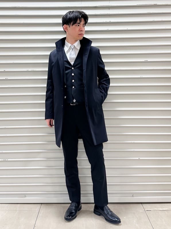 イッシーさんの「TAKEO KIKUCHI｜【Made in JAPAN】矢絣（やがすり）シルクネクタイ」を使ったコーディネート