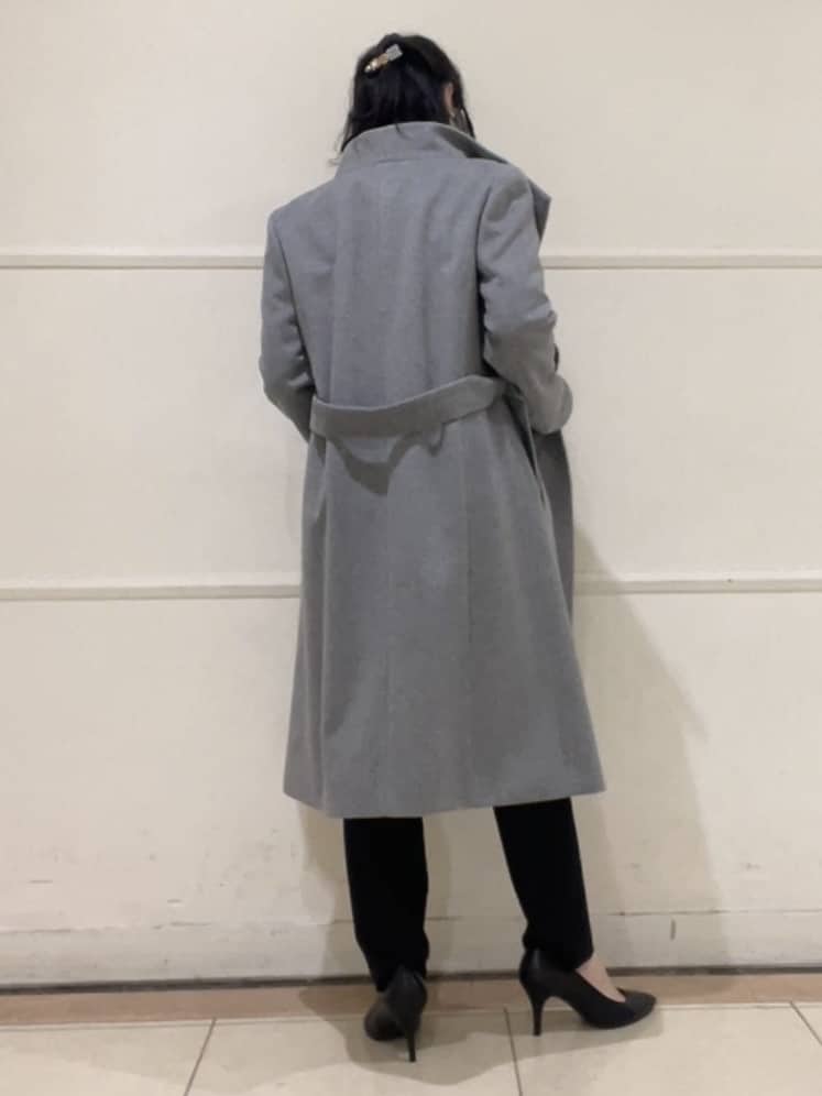 watanabeさんの「UNTITLED｜【日本製／2WAY衿】スタンドカラー ロングコート」を使ったコーディネート