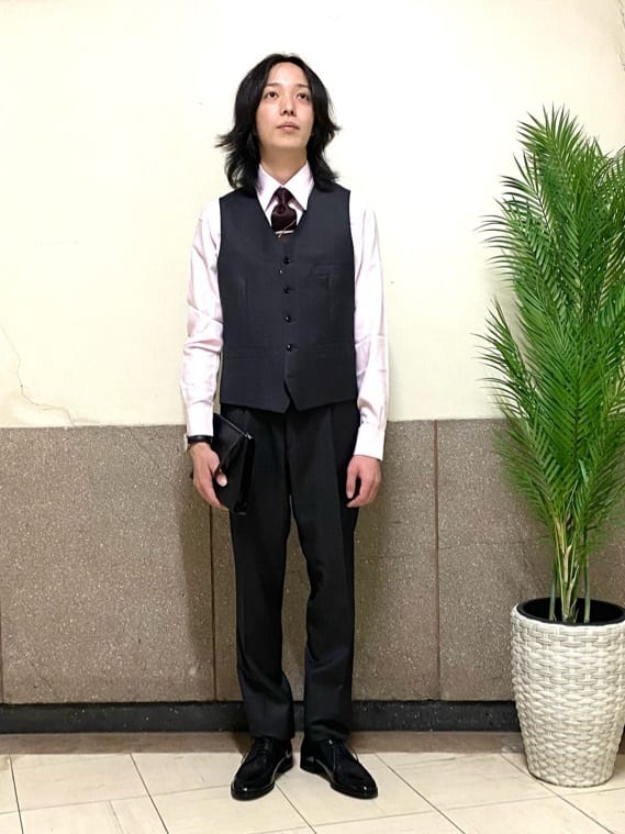 コバヤシさんの「TAKEO KIKUCHI｜【Made in JAPAN】番千鳥ウィンドペン柄 ネクタイ」を使ったコーディネート