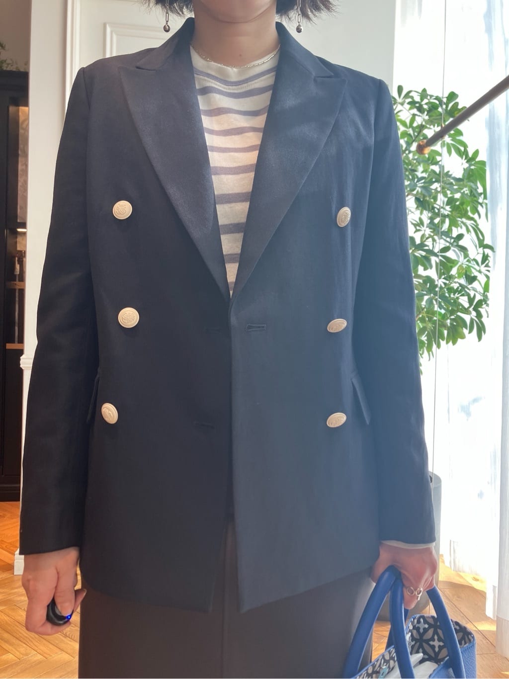 konominさんの「DRESSTERIOR｜【otonaMUSE5月号掲載/日本製】シュリンクレザーミニトート」を使ったコーディネート